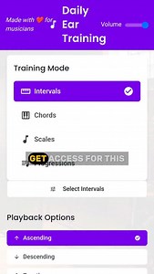 32 reactions · 101 comments | ✋ Comment "Ear Training" to get access to this cool app I just made! It'll help you develop the most important tool we use in jazz and in music in general... Our  | Avior Rokah | Facebook