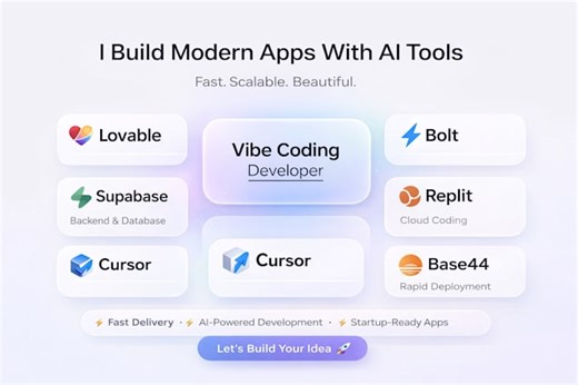 Olayesswitch: I will build and fix modern web app or website using lovable, replit, supabase, cursor for $25 on fiverr.com