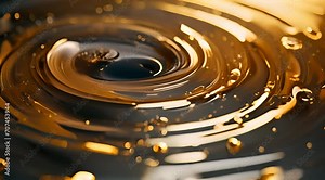 gold honey liquid flowing