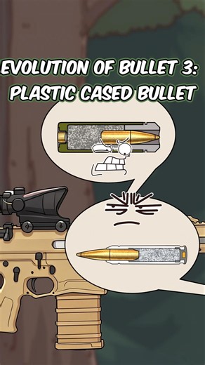 The evolution of bullet 3: Plastic Cased Bullet