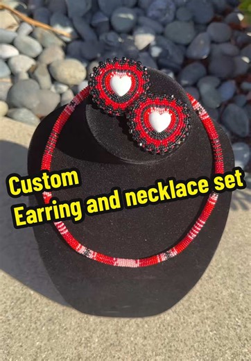 Custom Beaded Earrings and Necklace Set for You