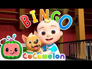 Bingo - Farm Animals Version | CoComelon Furry Friends | Animals for Kids | lia cha cha rhymes