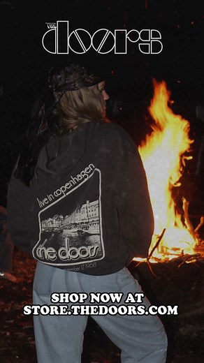 This washed black hoodie nods to The Doors’ 1968 Copenhagen show, featuring a vintage waterfront print on the back. Timeless, easy, and made to live in. Shop now: https://found.ee/CopenhagenHoodie | The Doors