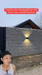 Gabion wall fence #viralreels #trendingreels #ideas | Pobreng Laagan