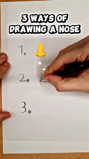 3 Styles of Noses - Anime Art #animeeart #howtodrawanime #artclass #nosedrawing #howtodrawnose