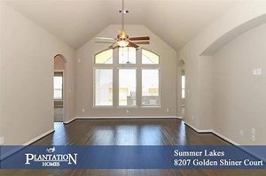 6.8K views · 55 reactions | Houston, Texas - 8207 Golden Shiner Court is our spotlight home in the community of Summer Lakes. Call to schedule a tour today with our Sales Professional! Click here for more information: https://www.plantationhomes.com/houston/summerlakes/communities | Plantation Homes | Facebook