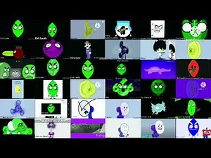 BFDI Auditions But With 36 Other Animations in Green Lowers