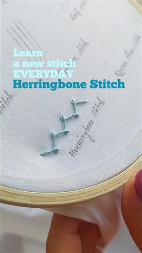 Herringbone Stitch for absolute beginners | Way easier than it looks