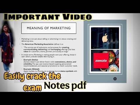Principle of Marketing Most Important Questions & Notes📒 || Unit-1 Notes ||