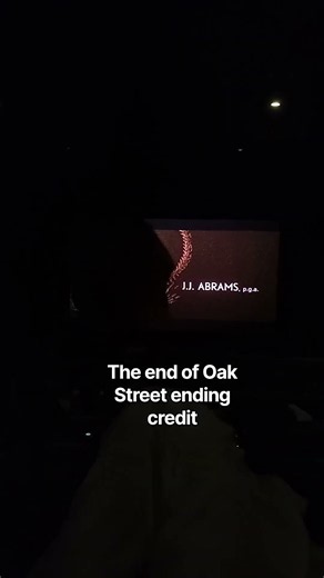 The end of Oak Street ending credit