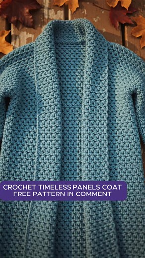 With bold panels and thoughtful construction the Crochet Timeless Panels Coat Pattern feels modern and enduring. Read full pattern in comment #crochet | Crochet & Knitting Patterns Here