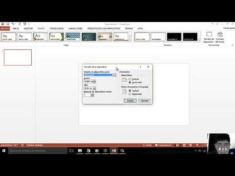powerpoint hoja vertical tamaño carta.