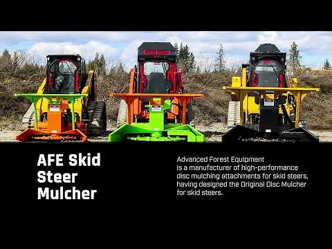 Advanced Forest Equipment Skid Steer Forestry Disc Mulchers