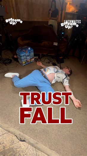 Bottoms Up! on Instagram: "You can't trust everybody 🤷‍♀️ Catch the full first episode of Bottoms Up! on YouTube and podcast platforms now - episode 3 coming tomorrow 👀 Brought to you by @laithwaites.wine #alancarr #leepeart #BottomsUp #podcast"