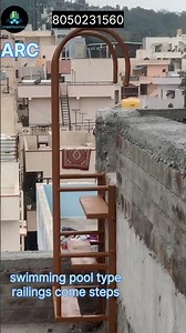 swimming pool type railings and steps #construction #home #constructionchannel