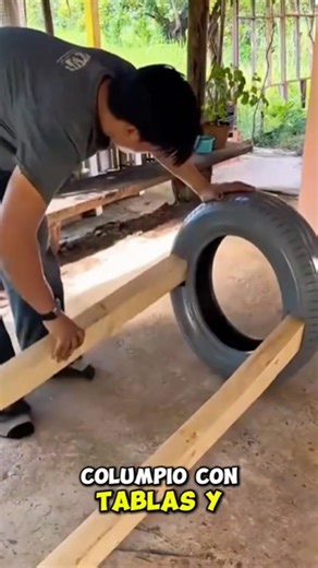 If you can make your own tire swing set 🛞 #foryou #trend #ideas