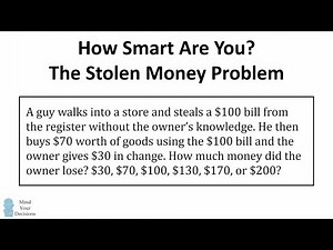 HOW SMART ARE YOU? The Stolen Bill Riddle (Viral Math Problem) - The Correct Answer Explained