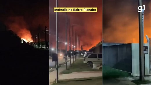 Incêndio de grandes proporções destrói vegetação em Porto Velho