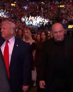 Donald Trump is in the building! #ufc327