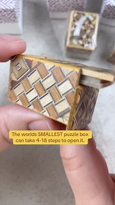 Only 4 to 18 steps to open the world's smallest puzzle box. #puzzles #puzzlesolving #puzzle #puzzlemaster #puzzlebox | Puzzle Master Inc.
