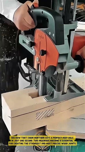 The CHAIN MORTISER CUTS PERFECT WOOD JOINTS! 🤯 This POWER TOOL GENIUS is next-level!