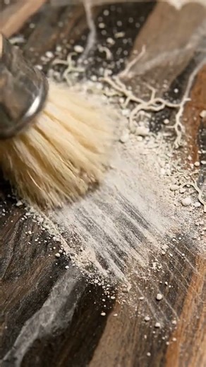 ASMR Restoration: Satisfying Wood Cleanup (Brush Sounds)