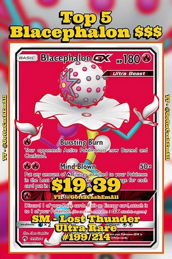 Top 5 Rarest Blacephalon Pokémon Cards 🔥💎 #pokemon #pokemoncards #pokemontcg #pokémon #top5 #tcg