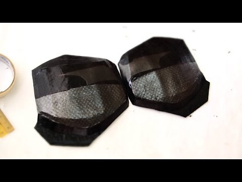 How To Make Batman Dark Knight Chest Armor Part 2 - Emblem & Fake Carbon Fiber