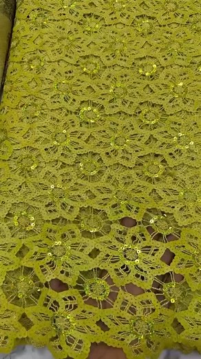 ✨ Turn Heads with Elegance! ✨ Add elegance to your next outfit with our Guipure laces  Perfect for weddings, parties, and special occasions.  Premium Quality Lace  Soft, Shimmery & Easy to Sew  Available in multiple rich colours Price 80,000/5yards We ship worldwide at a fee #lacefabric #africanfashion #sequinlace #luxurylace #asoebifabric #textilelove #fashiondesigner | Myexoticwedding | Facebook