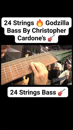 24 Strings #bass 🔥 #bassplayer Must Gear-Up For This Innovation By Christopher Cardone's | Great Moses