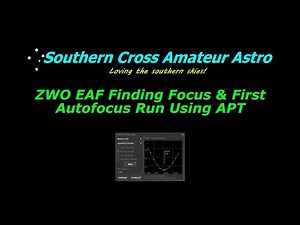 ZWO EAF - First Focus Run Using APT