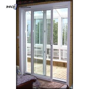 [Hot Item] Custom Modern Tempered Glass UPVC/PVC Sliding Doors for Sale