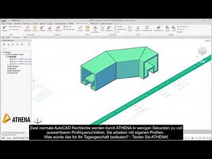 Mit AutoCAD unmöglich - mit ATHENA ganz einfach #architecture #autocad #construction #2d #3d