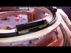 8. HO Model Train layout, radius problems, longer is better. This is hard!