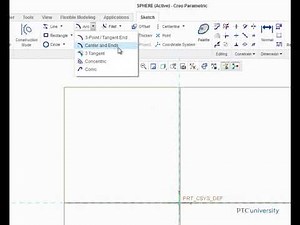 Tutorial Creating a Sphere in Creo Parametric 1 0- Creo
