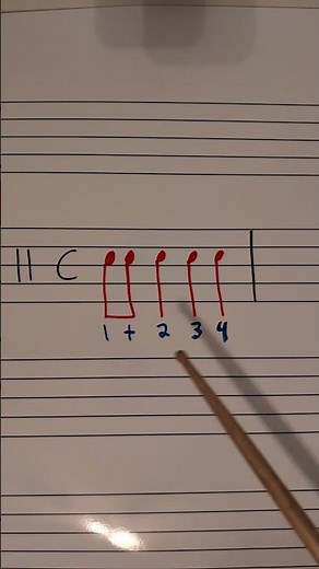 Rhythm Reading, Lesson 2, Example 1 #rhythm #readingmusic #beginnermusiclessons #musictheory #notes