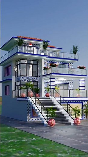 Modern family House 🏡 Design #elevation #frontelevation #house #home #housedesign #song #hindisong