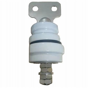 [Hot Item] ANSI Standard Spade Type Tank Hole Size Threaded Shank Double Porcelain Insulators Transformer Bushing Insulator