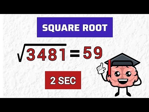 Find the square root of numbers Quickly/ without calculator