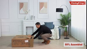 HomyKing Lightweight Wheelchair, Foldable Self Propelled Wheelchair 18.3" Seat Aluminum Frame with Swing-Away Footrests Transfer Wheelchairs