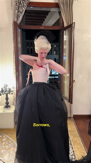 18th Century Silk Organza Dress During Ice Storm