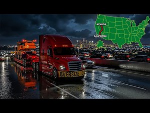 4K Realistic Ultra Graphic V2 | Freightliner | American Truck Simulator 1.56 Snowymoon Mods Gameplay