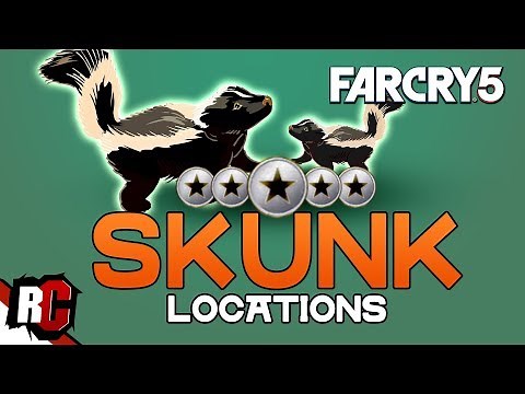 How to find SKUNK Locations in Far Cry 5 (Skunk Hunting Challenge/ Easy Spots to find Skunks)