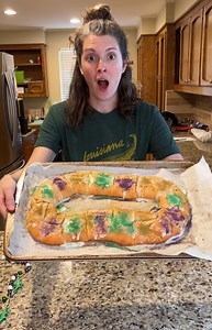 35K views · 1.1K reactions | Making a Homemade King Cake for Mardi Gras! | Anna The Archer | Facebook