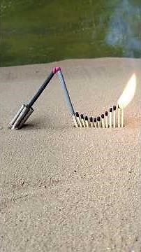 😱Match stick amazing experiments 🎆with crackers 🧨 #viral_shorts #patakhe #shorts