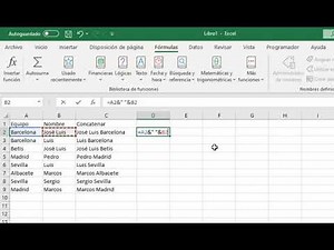 Cómo usar la función CONCATENAR de Excel