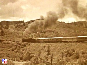Aboard the Santa Fe "Superchief" on Raton Pass. The train has a steam locomotive helper at the head end. From the WB Video Productions show "Classic America on Rails Combo" https://rfd.video/ClassicAmerica | Classic Streamliners