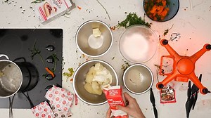 This is how you cook Thanksgiving dinner using a drone