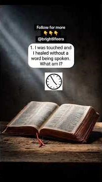 BIBLE RIDDLE CHALLENGE PART 2#biblequiz #biblechallenge #riddle #bibleriddle #bible