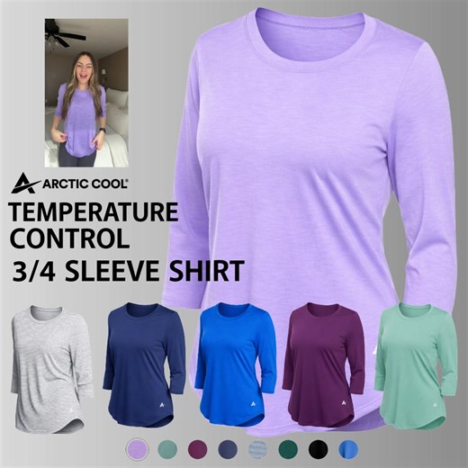 Cool comfort meets timeless style. The Arctic Cool Women’s 3/4 Sleeve Shirt is designed for crisp mornings and warm afternoons, keeping you cozy without the overheat. ✔️ Breathable cooling fabric ✔️ Lightweight layering made easy ✔️ Classic ¾ sleeve for everyday wear Get Yours Today ➡️ https://arcticcool.com/products/womens-cooling-scoop-neck-3-4-sleeve-t-shirt | Arctic Cool